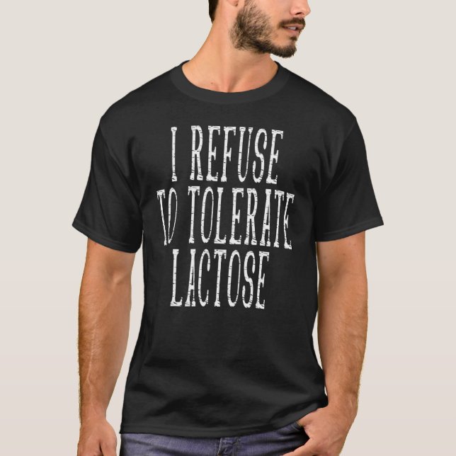 Camiseta Eu me recuso a tolerar lactose_34 (Frente)