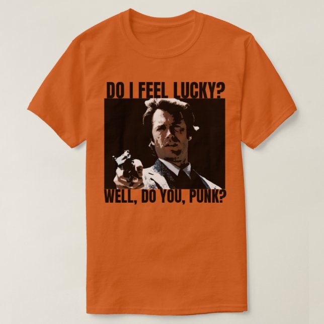 Camiseta Eu Me Sinto Com Sorte? (Frente do Design)