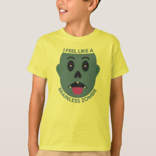 Camiseta Eu Me Sinto Como Um Zombie Kids T-Shirt