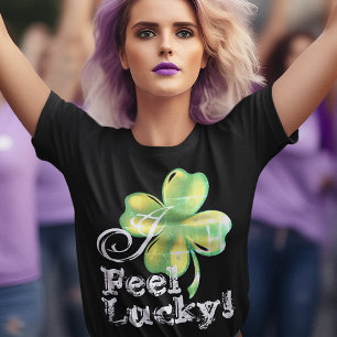 Camiseta Eu me sinto sortudo em T-Shirt