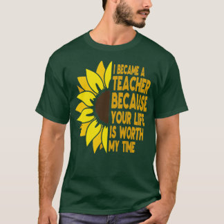 Camiseta eu me tornei professor de volta à escola 100 dias