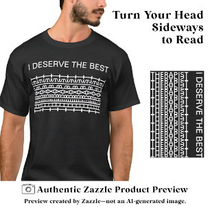 Camiseta Eu Mereço a Melhor Mensagem Secreta, Nome, Branco