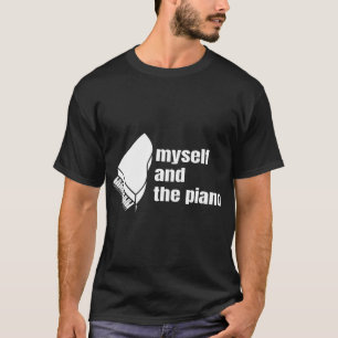 Camiseta eu mesmo e piano