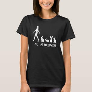 Camiseta Eu, meu seguidor, fazendeiro de coelho, animal bon