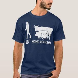 Camiseta Eu, Meus Seguidores Vacas De Amor Animal, Suínos,