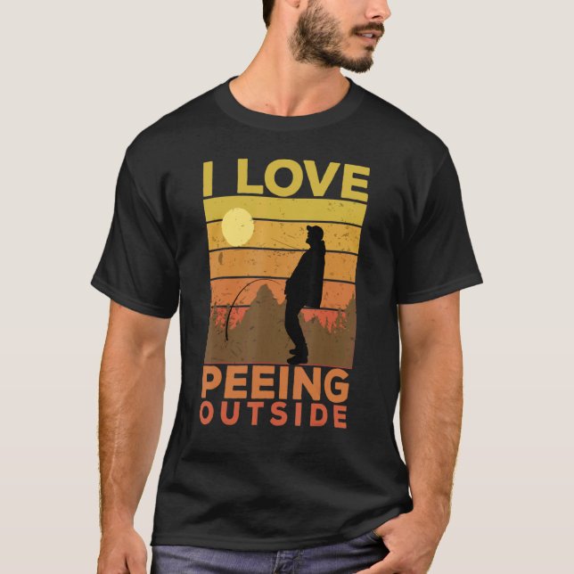 Camiseta Eu mijo fora do acampamento (Frente)