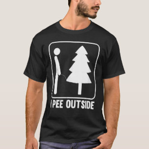 Camiseta Eu mijo fora do acampamento engraçado