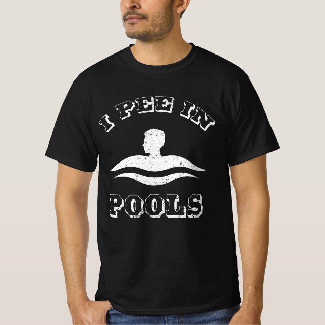Camiseta Eu mijo nas Piscinas (Frente)