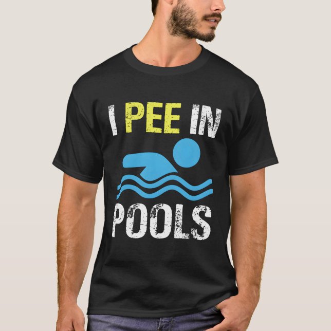 Camiseta Eu mijo nas Piscinas (Frente)