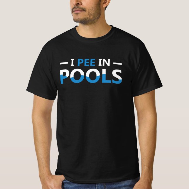 Camiseta Eu mijo nas Piscinas (Frente)