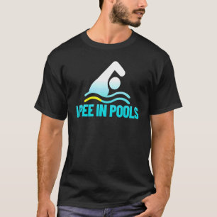 Camiseta Eu Mijo Nas Piscinas De Férias Humor Nadando I Pee