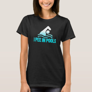 Camiseta Eu Mijo Nas Piscinas De Férias Humor Nadando I Pee