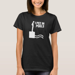 Camiseta Eu Mijo Nas Piscinas De Férias Humor Nadando I Pee
