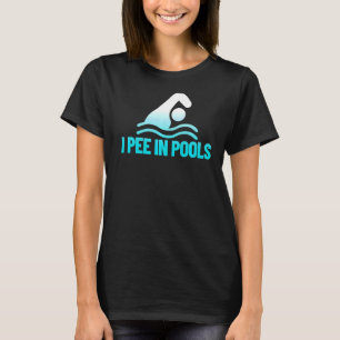 Camiseta Eu Mijo Nas Piscinas De Férias Humor Nadando I Pee