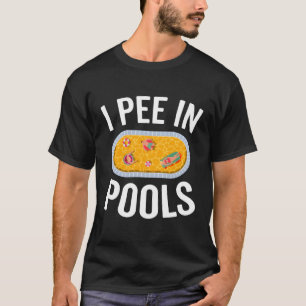 Camiseta Eu mijo nas Piscinas Humor Sarcasm Jock Piscina