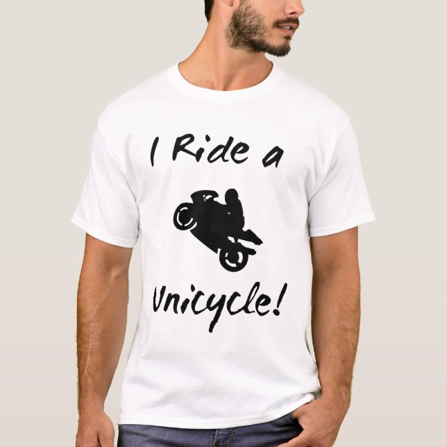 Camiseta Eu monto um Unicycle (Frente)