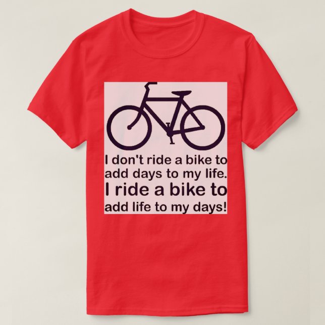Camiseta Eu monto uma bicicleta (Frente do Design)