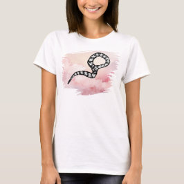 Camiseta Eu mordo Cobra de Bovinos de Madeira a rosa