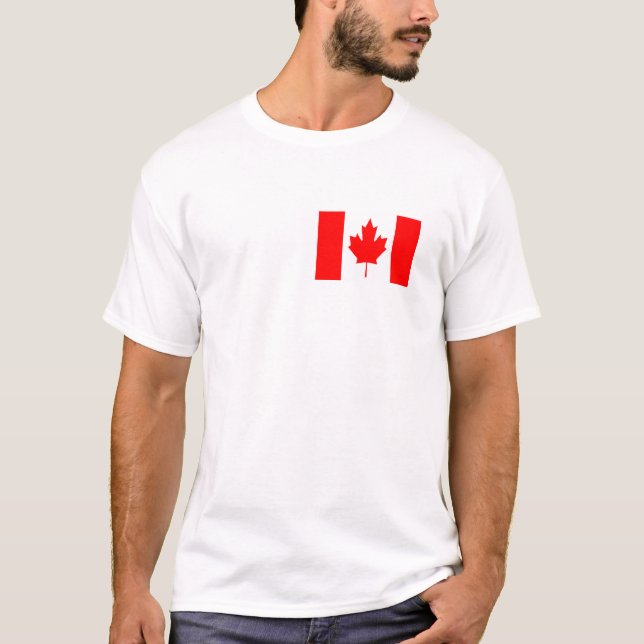 Camiseta eu moro no Canadá (Frente)
