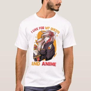 Camiseta Eu Moro Por Minhas Buscas E Animação - Garota Kawa