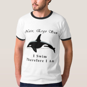 Camiseta Eu nado, conseqüentemente eu sou
