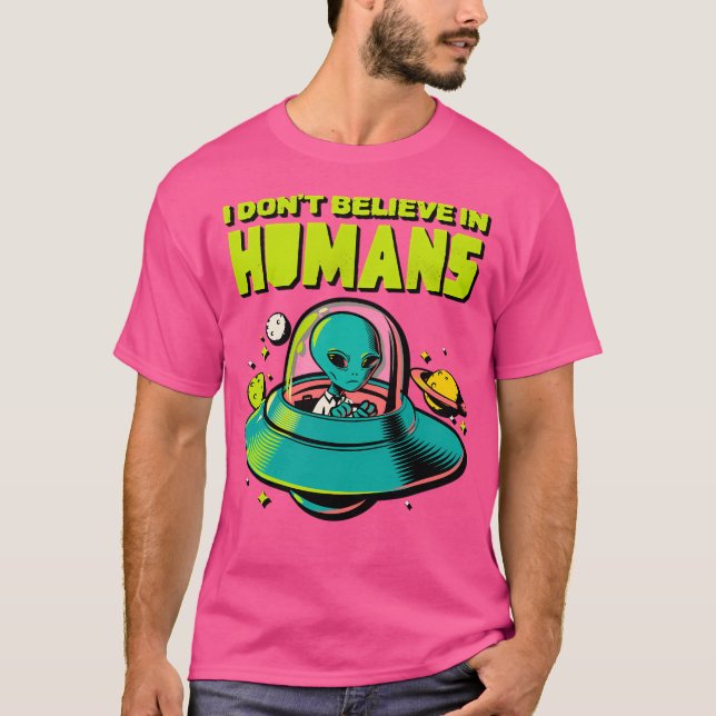 Camiseta Eu Não Acredito Em Design Humans (Frente)