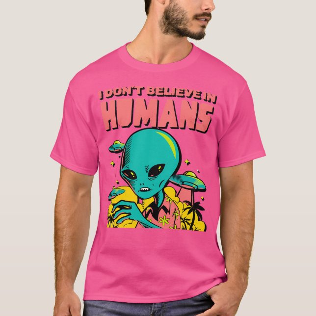 Camiseta Eu Não Acredito Em Design Humans (Frente)