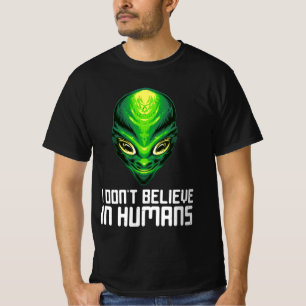 Camiseta Eu não acredito em humanos