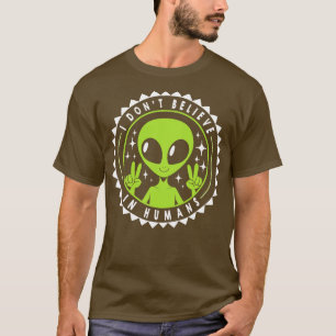 Camiseta Eu não acredito em humanos encantados por Tobe Fon