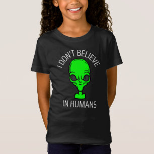 Camiseta Eu não acredito em T-Shirt Humans
