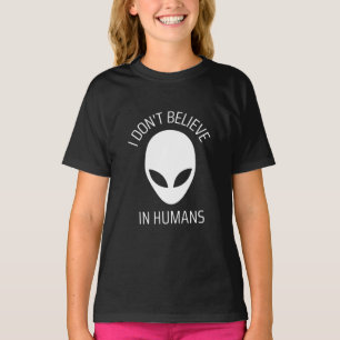 Camiseta Eu não acredito em T-Shirt Humans