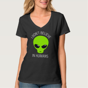 Camiseta Eu não acredito em T-Shirt Humans