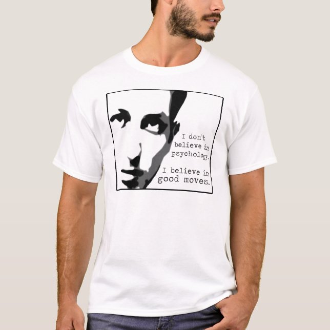 Camiseta Eu não acredito na psicologia… (Frente)
