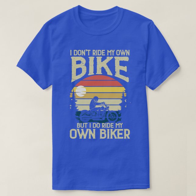Camiseta Eu não ando de bicicleta (Frente do Design)
