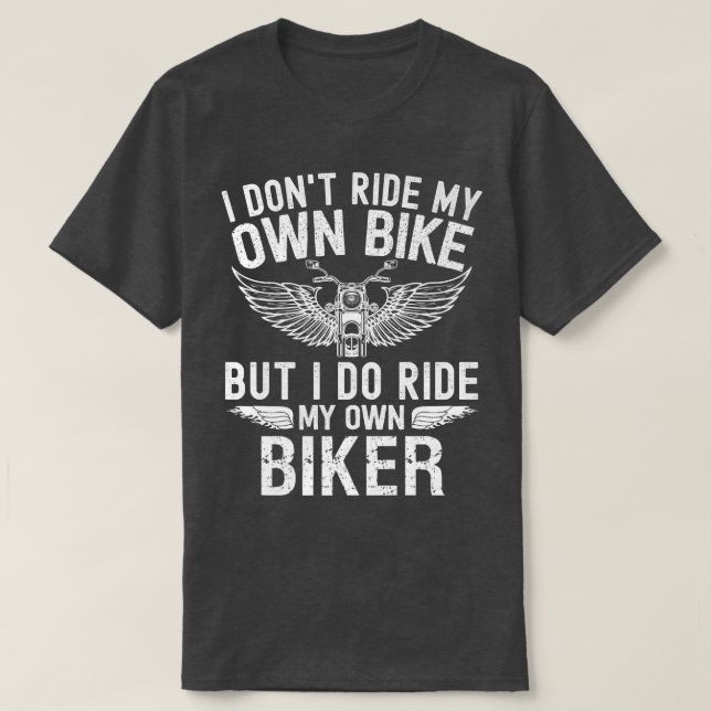 Camiseta Eu não ando de bicicleta, mas eu ando de bicicleta (Frente do Design)