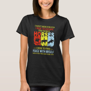 Camiseta Eu Não Ando De Cavalinho Por Diversão Eu Ando Para