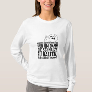 CAMISETA EU NÃO APRENDO A FALAR