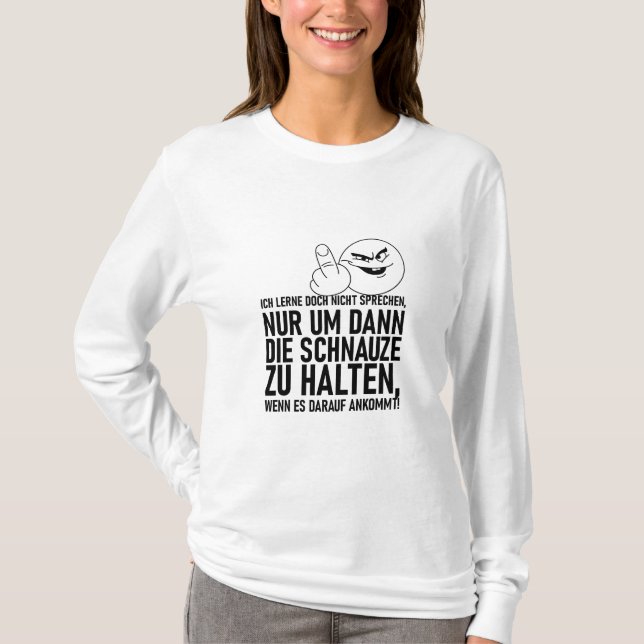 CAMISETA EU NÃO APRENDO A FALAR (Frente)