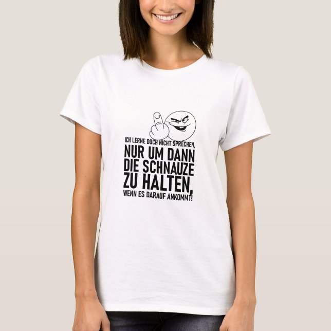 CAMISETA EU NÃO APRENDO A FALAR (Frente)
