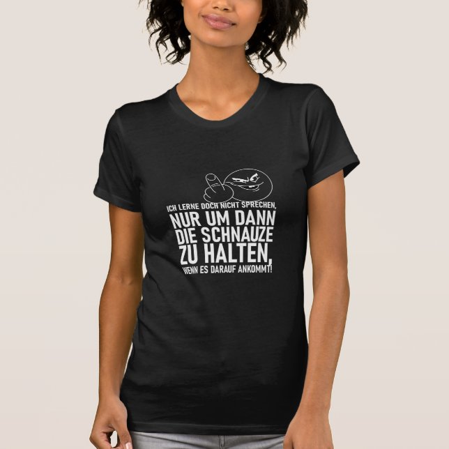 CAMISETA EU NÃO APRENDO A FALAR (Frente)