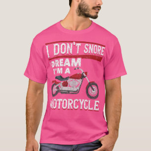 Camiseta Eu Não Assusto Eu Sonho Um Motorcycle Rider Engraç