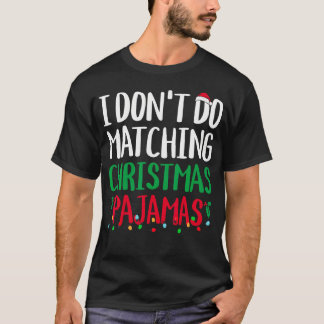 Camiseta Eu não combino a família do Natal com X