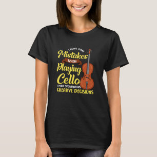 Camiseta Eu não cometo erros ao tocar Cello