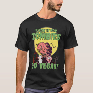 Camiseta Eu Não Como Animais Eu Só Preciso de Cérebro Vegan
