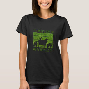 Camiseta Eu não como as minhas casas Vegan Vegetarian Men W