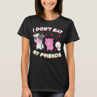 Camiseta Eu Não Como Meu Amigo Fruta Vegana Vegetariana