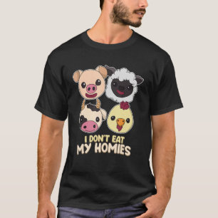 Camiseta Eu Não Como Meu Amigo Vivo Vegan Vegetarian Veggie