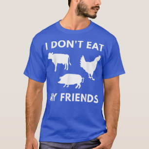 Camiseta Eu não como meus amigos vegetarianos