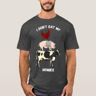 Camiseta Eu não como meus pais, vegan Animal Rights