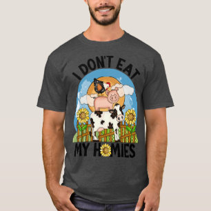 Camiseta Eu Não Como Minhas Casas Vegan Amante S Animais En